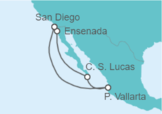 Itinerario del Crucero México desde San Diego II  - Disney Cruise Line
