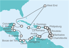 Itinerario del Crucero Vuelta al mundo - WindStar Cruises