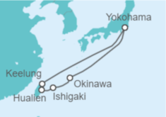 Itinerario del Crucero Taiwán, Japón - Princess Cruises