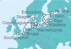Itinerario del Crucero Desde Southampton (Londres) a Copenhague (Dinamarca) - Royal Caribbean