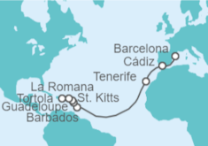 Itinerario del Crucero Rumbo al Caribe - Costa Cruceros