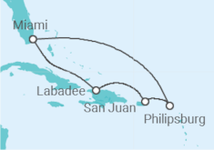 Itinerario del Crucero Saint Maarten, Puerto Rico - Royal Caribbean