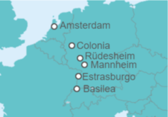 Itinerario del Crucero Tesoros del Rin - Crucemundo