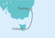 Itinerario del Crucero Tasmania  - Disney Cruise Line