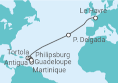 Itinerario del Crucero Portugal, Islas Vírgenes - Reino Unido, Saint Maarten, Antigua Y Barbuda, Martinica - MSC Cruceros