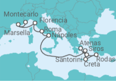 Itinerario del Crucero Grecia, Italia, Francia - Oceania Cruises