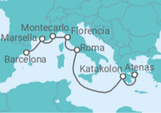 Itinerario del Crucero Italia, Mónaco, Francia - Oceania Cruises