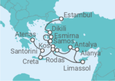 Itinerario del Crucero Desde Estambul (Turquía) a Haifa (Israel) - Oceania Cruises