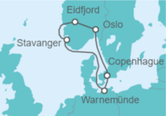Itinerario del Crucero Noruega, Dinamarca - MSC Cruceros
