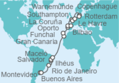 Itinerario del Crucero Desde Buenos Aires (Argentina) a Warnemunde (Rostock) - MSC Cruceros