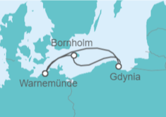 Itinerario del Crucero Polonia y Dinamarca - AIDA