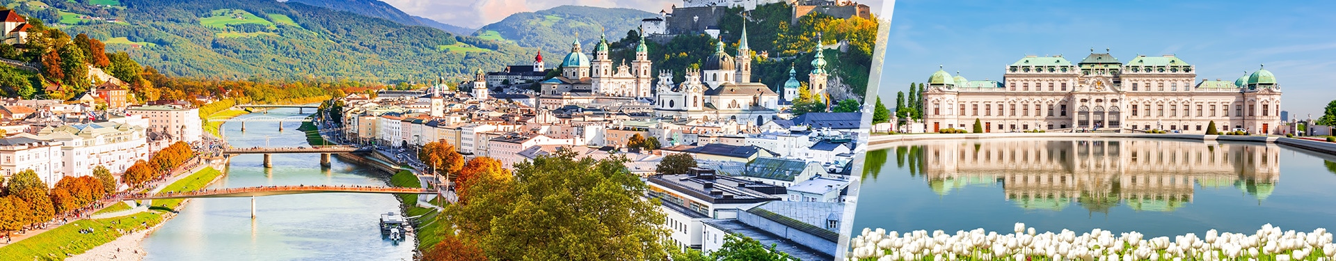 Viena y Salzburgo en tren