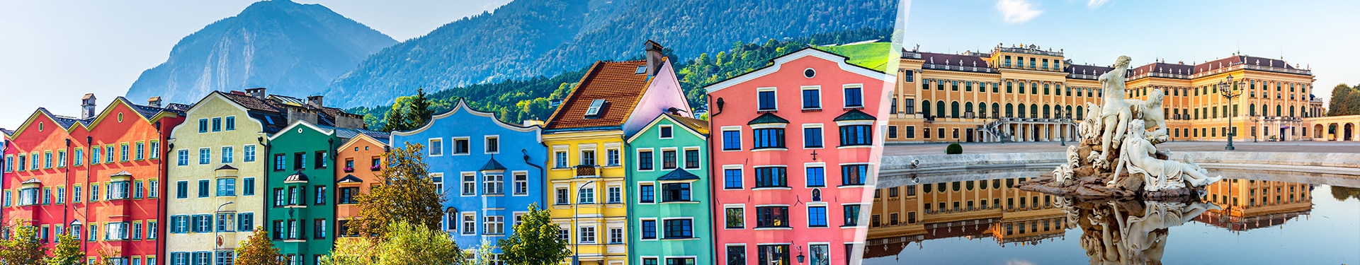 Viena e Innsbruck en tren