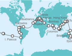 Itinerario del Crucero Vuelta al mundo - Costa Cruceros