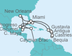 Itinerario del Crucero Caribe al completo - Explora Journeys