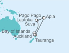 Itinerario del Crucero Nueva Zelanda, Fiji, Samoa, Samoa Americana - Celebrity Cruises