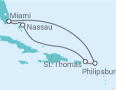 Itinerario del Crucero Bahamas, Islas Vírgenes - EEUU, Saint Maarten - Celebrity Cruises