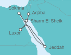 Itinerario del Crucero Jordania y Egipto - Explora Journeys