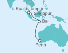 Itinerario del Crucero Malasia, Indonesia - Princess Cruises