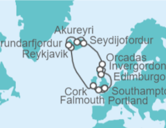 Itinerario del Crucero Reino Unido, Islandia - Princess Cruises