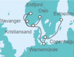 Itinerario del Crucero Suecia, Dinamarca, Alemania, Noruega - TI - MSC Cruceros