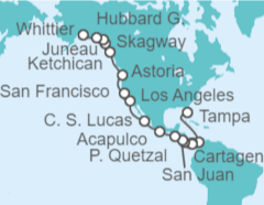Itinerario del Crucero Alaska - NCL Norwegian Cruise Line