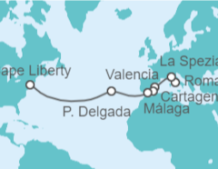 Itinerario del Crucero Italia, España, Portugal - Royal Caribbean