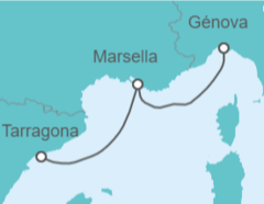 Itinerario del Crucero Francia - MSC Cruceros