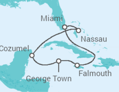 Itinerario del Crucero Jamaica, Islas Caimán, México, Bahamas - MSC Cruceros
