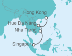 Itinerario del Crucero Vietnam - Royal Caribbean