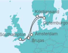 Itinerario del Crucero Norte de Europa - Disney Cruise Line