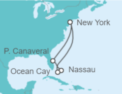 Itinerario del Crucero Islas Paradisiacas - MSC Cruceros
