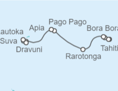 Itinerario del Crucero Fiyi y Samoa - NCL Norwegian Cruise Line