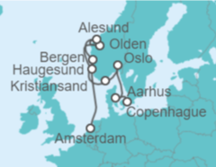 Itinerario del Crucero Dinamarca, Noruega - Royal Caribbean