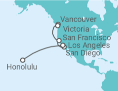 Itinerario del Crucero Canadá, Estados Unidos (EE.UU.) - Princess Cruises
