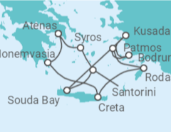 Itinerario del Crucero Grecia y Turquía - Silversea