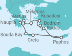 Itinerario del Crucero Islas Griegas y Turquía - Silversea