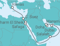 Itinerario del Crucero Desde Doha (Qatar) a Pireo (Atenas) - Silversea