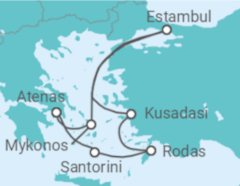 Itinerario del Crucero Turquía, Grecia - NCL Norwegian Cruise Line