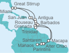 Itinerario del Crucero Antigua Y Barbuda, Santa Lucía, Trinidad Y Tobago, Brasil, Barbados, Saint Maarten, Puerto Rico - Oceania Cruises