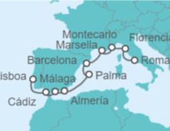 Itinerario del Crucero Desde Civitavecchia (Roma) a Lisboa - Oceania Cruises