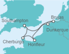 Itinerario del Crucero Bélgica y Francia - Regent Seven Seas