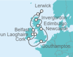 Itinerario del Crucero Reino Unido - Regent Seven Seas
