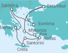Itinerario del Crucero Islas Griegas y Estambul - NCL Norwegian Cruise Line