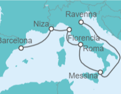 Itinerario del Crucero Italia, Francia - Royal Caribbean