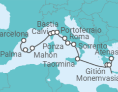 Itinerario del Crucero Desde Barcelona a Piran - WindStar Cruises