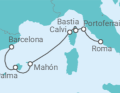 Itinerario del Crucero España - WindStar Cruises