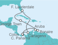 Itinerario del Crucero Sur del Caribe y Canal de Panamá - Celebrity Cruises