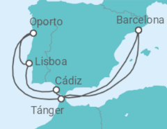 Itinerario del Crucero España, Portugal - Celebrity Cruises