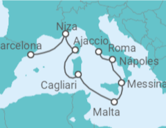 Itinerario del Crucero Riviera Italiana y Francia - Celebrity Cruises